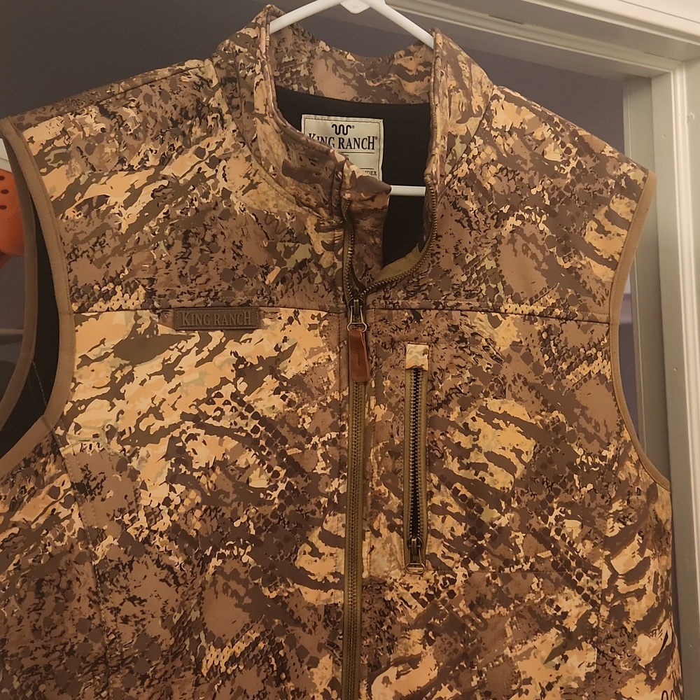Mens King Ranch Camo Vest XL